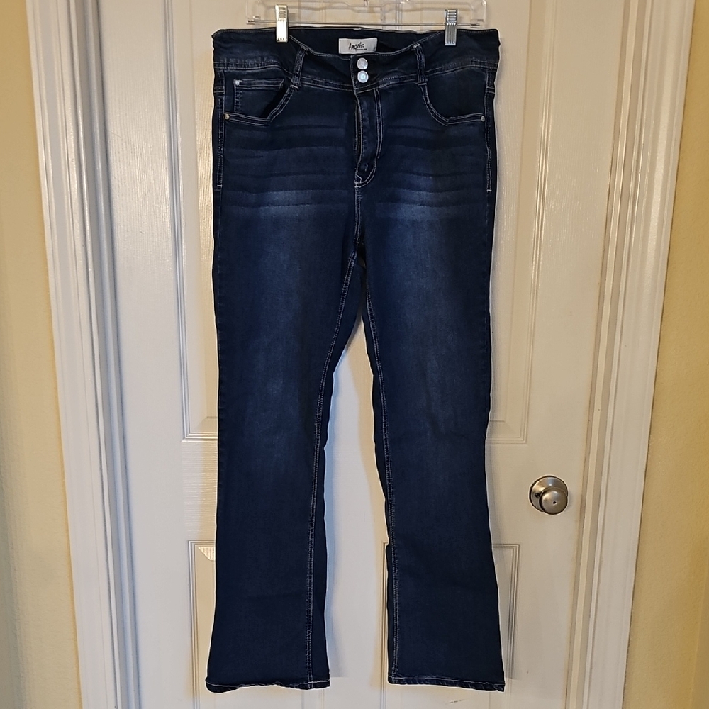 Angels Dark Indigo Flare Jeans